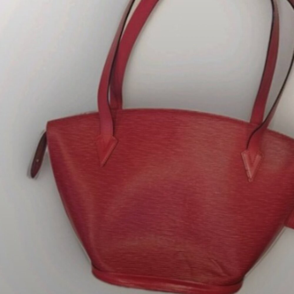 Louis Vuitton Red Epi Saint Jacques PM Tote